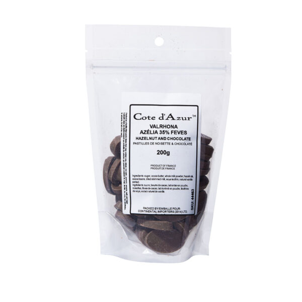 Valrhona Azelia Hazelnut 35% Milk Chocolate Feves